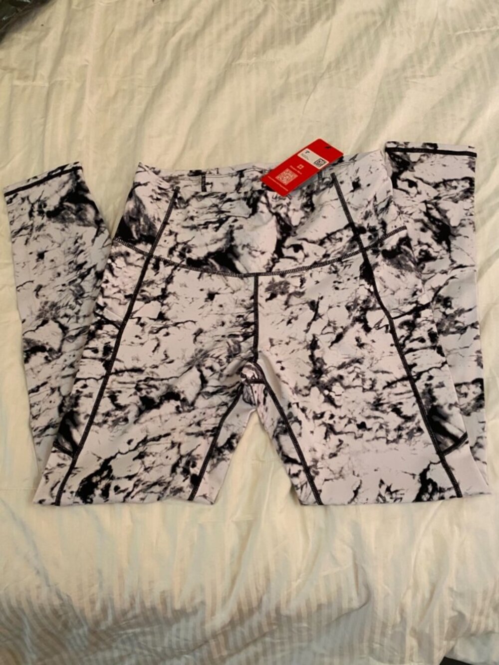 NWT THE GYM PEOPLE Thick High Waist Yoga Pants Deep Pockets Black